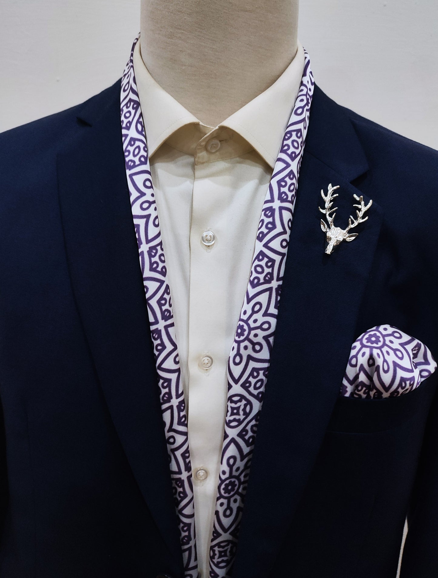 Midnight Magenta - Silk Men Scarves Set
