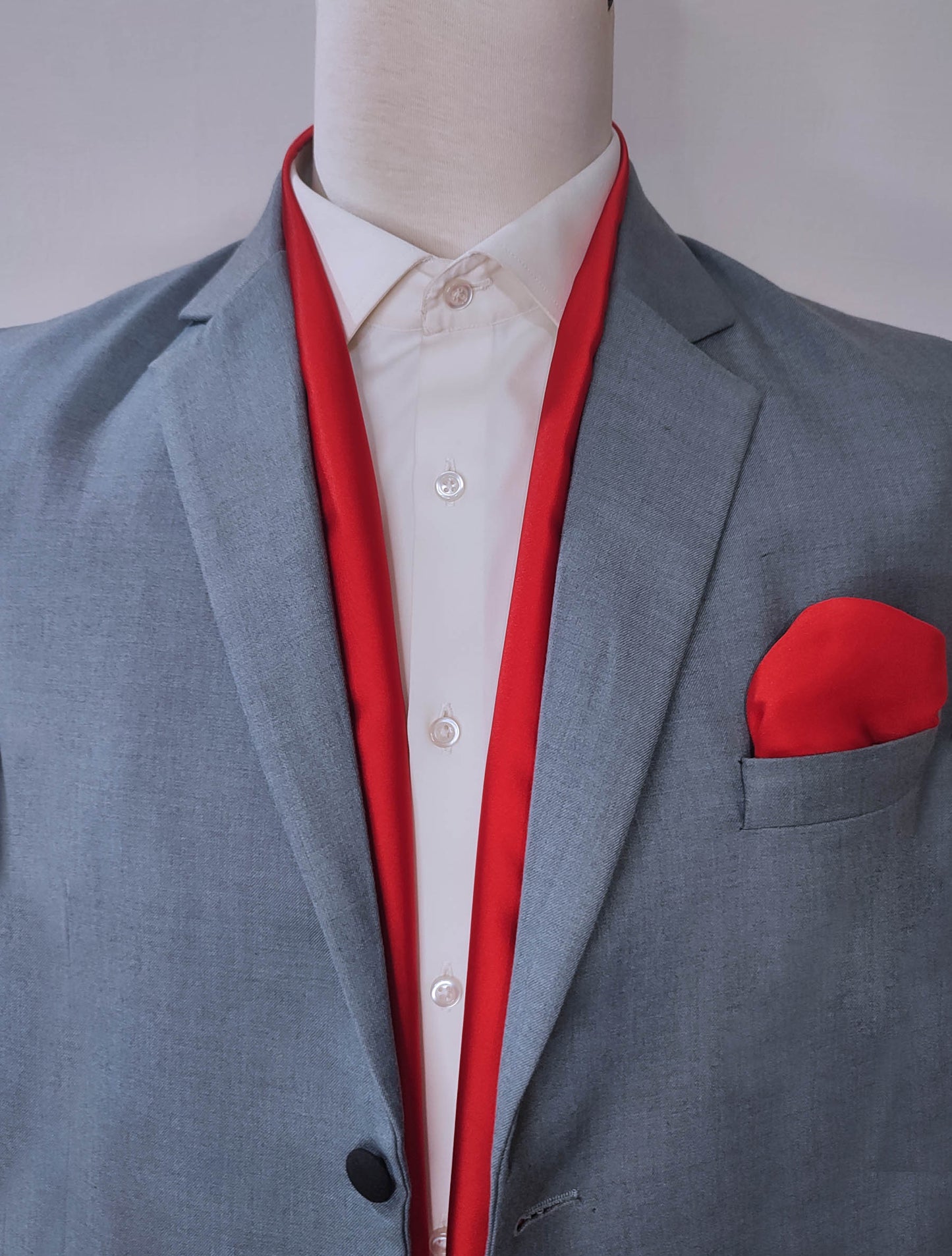 Valentine Red - Silk Scarf and Pocket Square Set