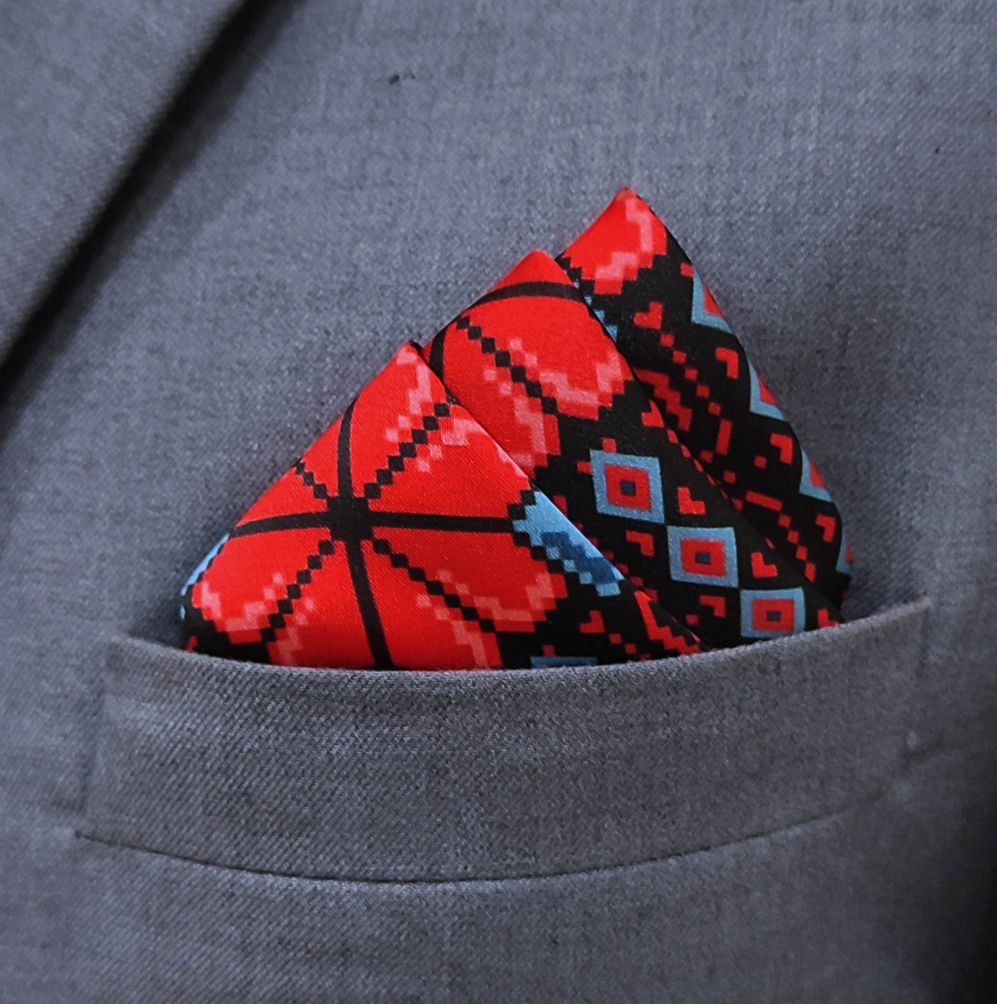 Kaleidoscope Silk Pocket Square