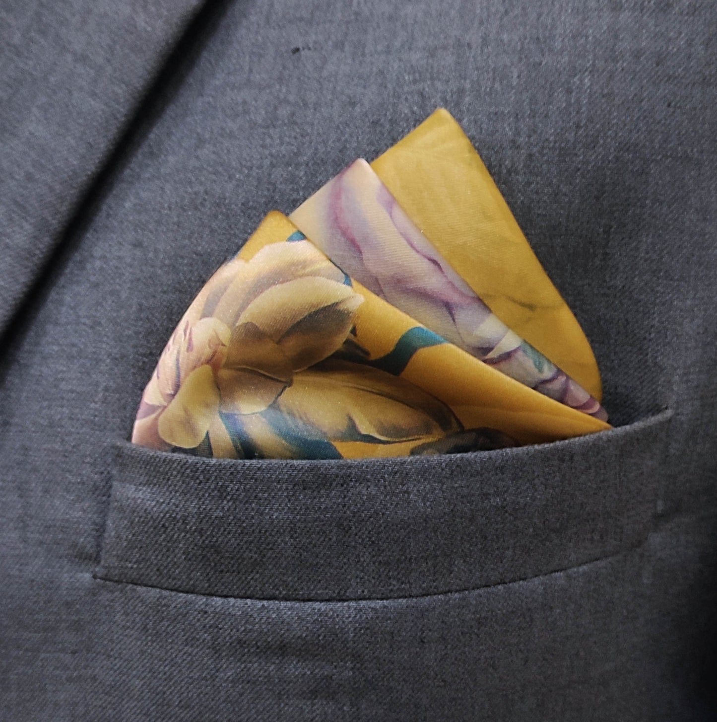 The Rose Bloom Silk Pocket Square