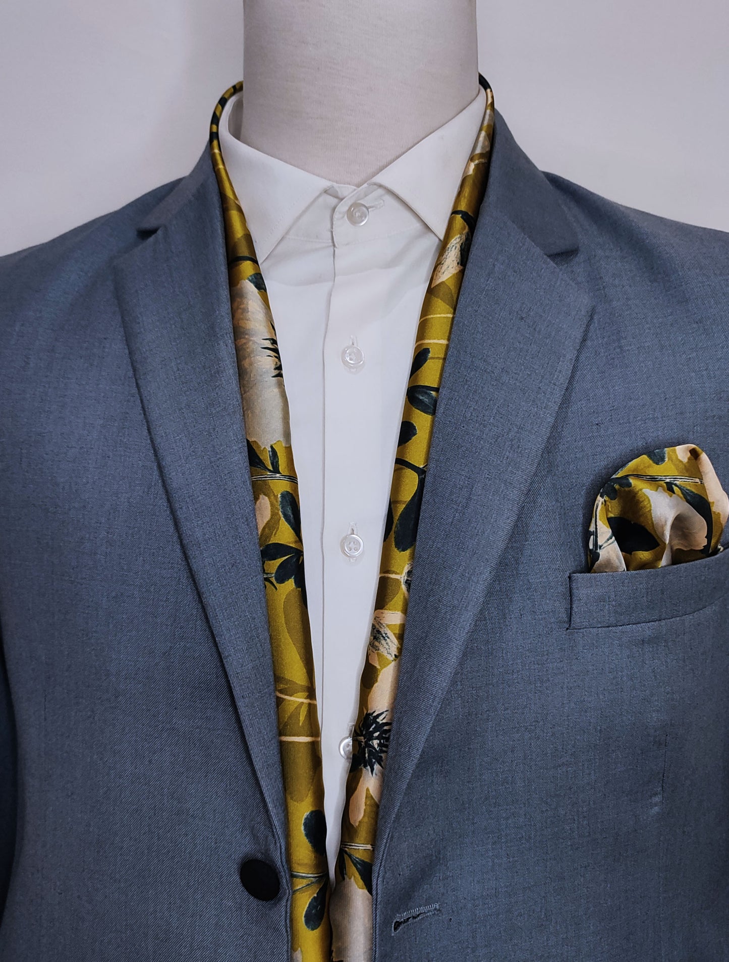 The Tinted Garden - Silk Scarf and Pocket Square Set