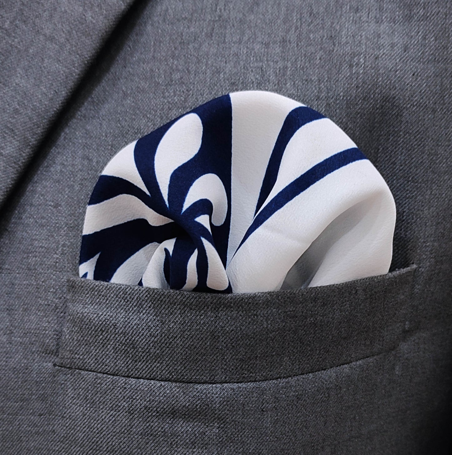 The Blue Chronicles Silk Pocket Square
