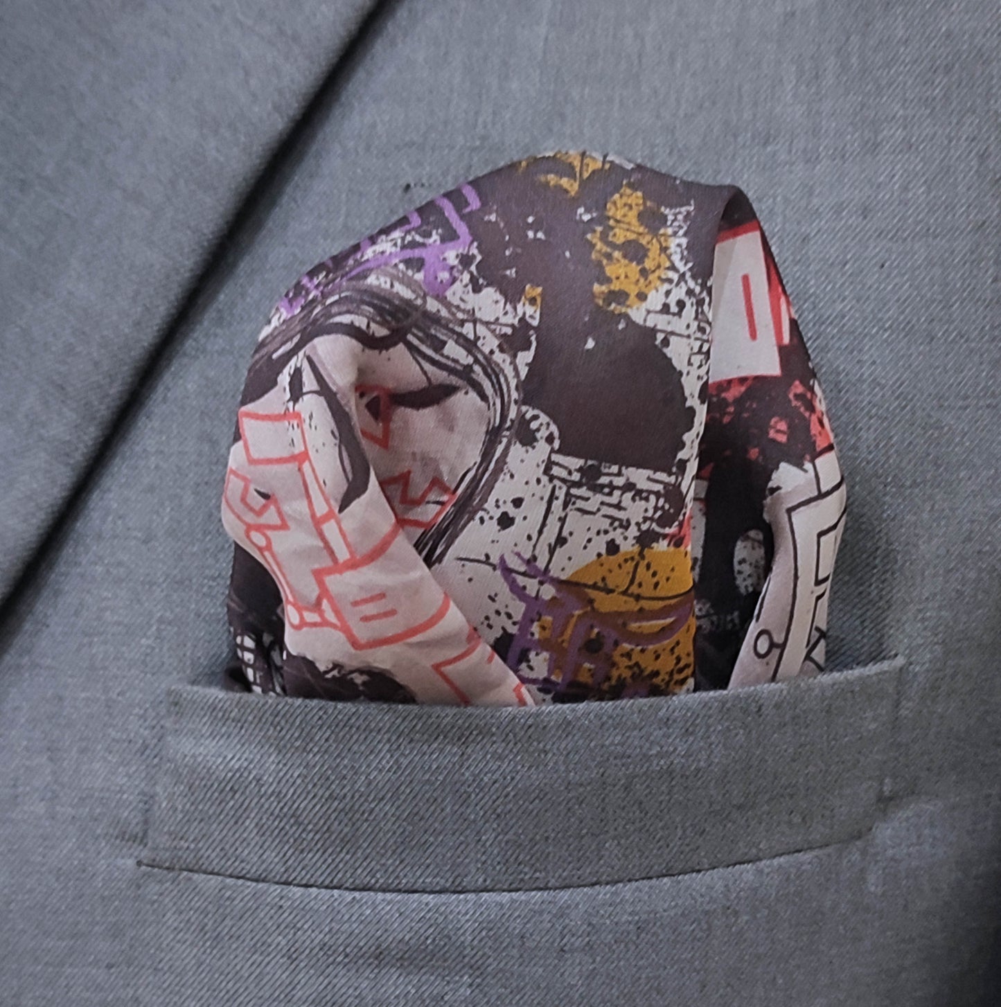 Doodle Do Silk Pocket Square