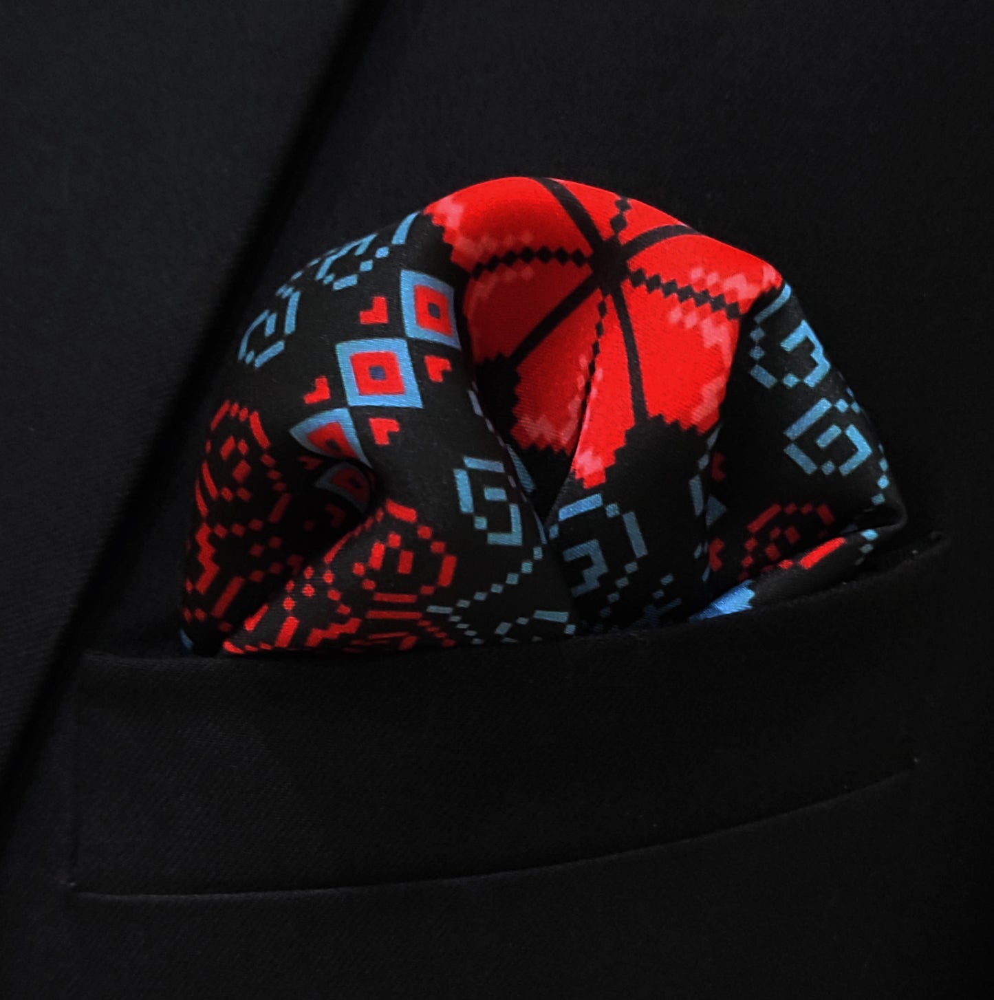 Kaleidoscope Silk Pocket Square