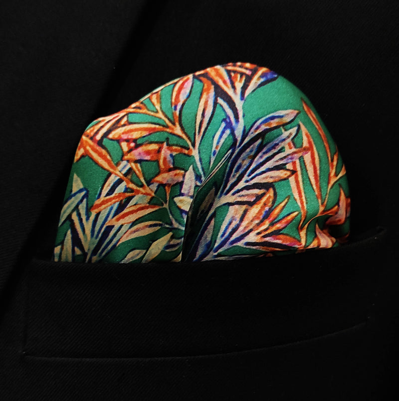 In The Jungle Silk Pocket Squares