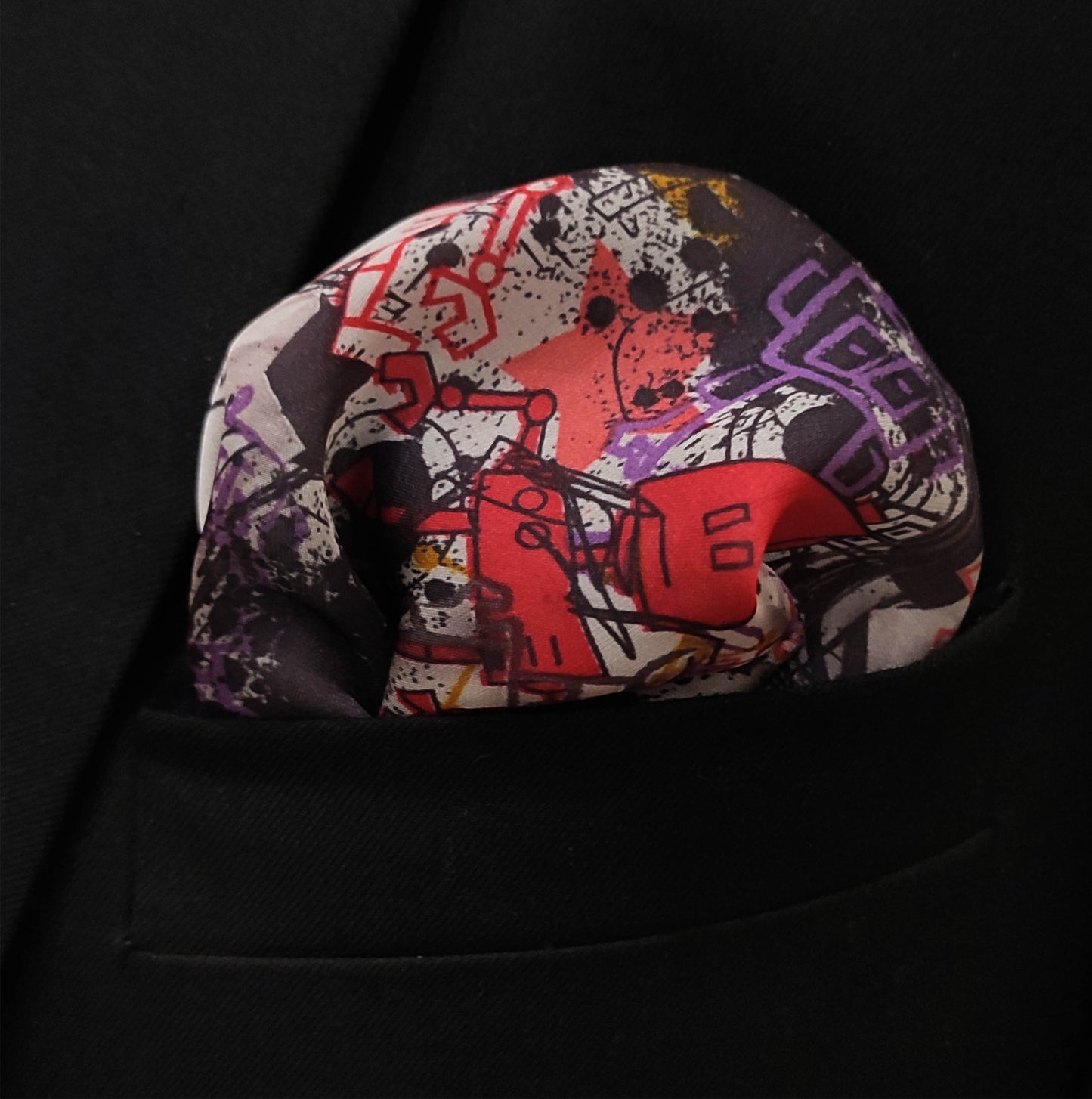 Doodle Do Silk Pocket Square