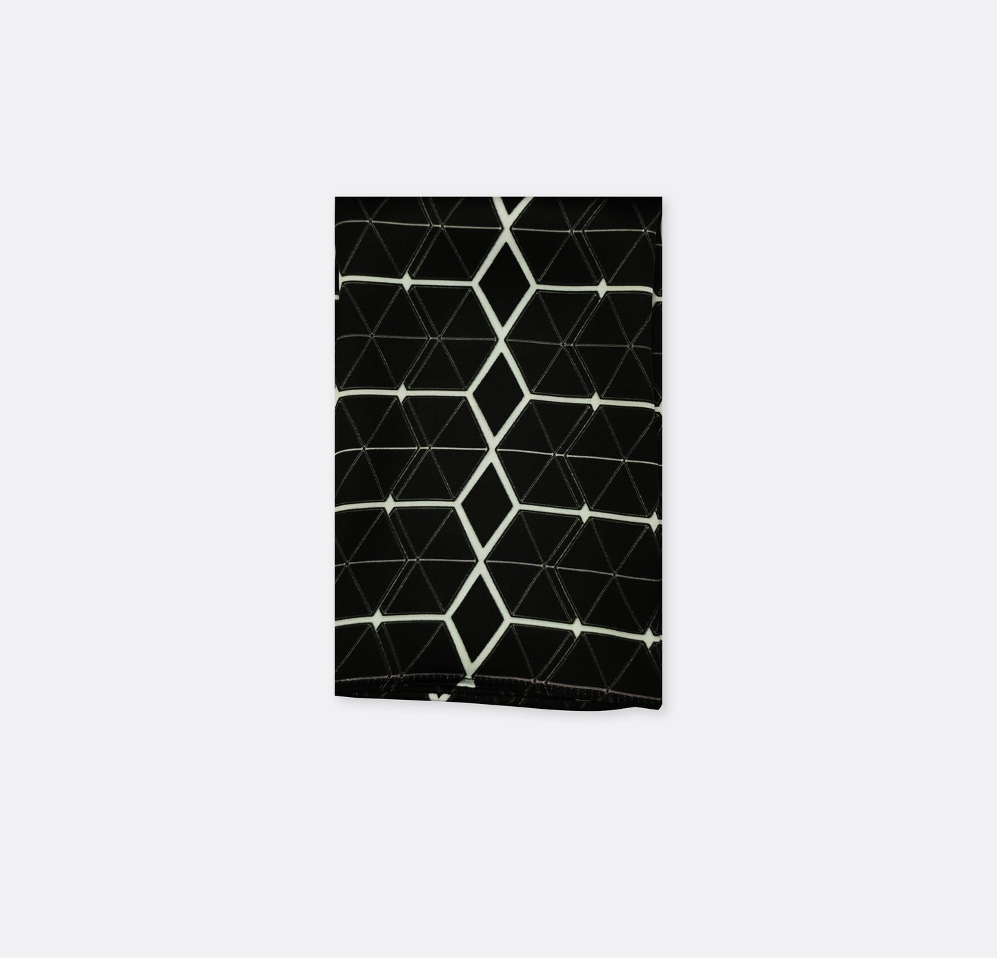 Black and White Hexagonal - Silk Pocket Square