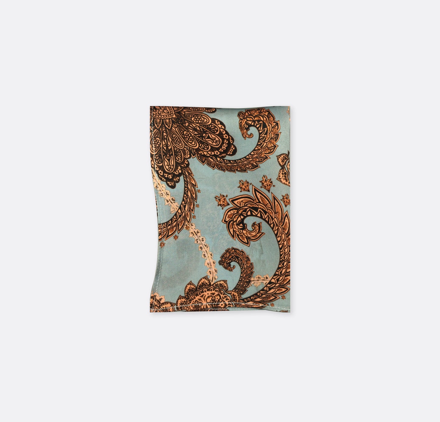 Grey Box Pleated - Silk Pocket Square