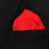 VALENTINE RED - SILK pocket squares