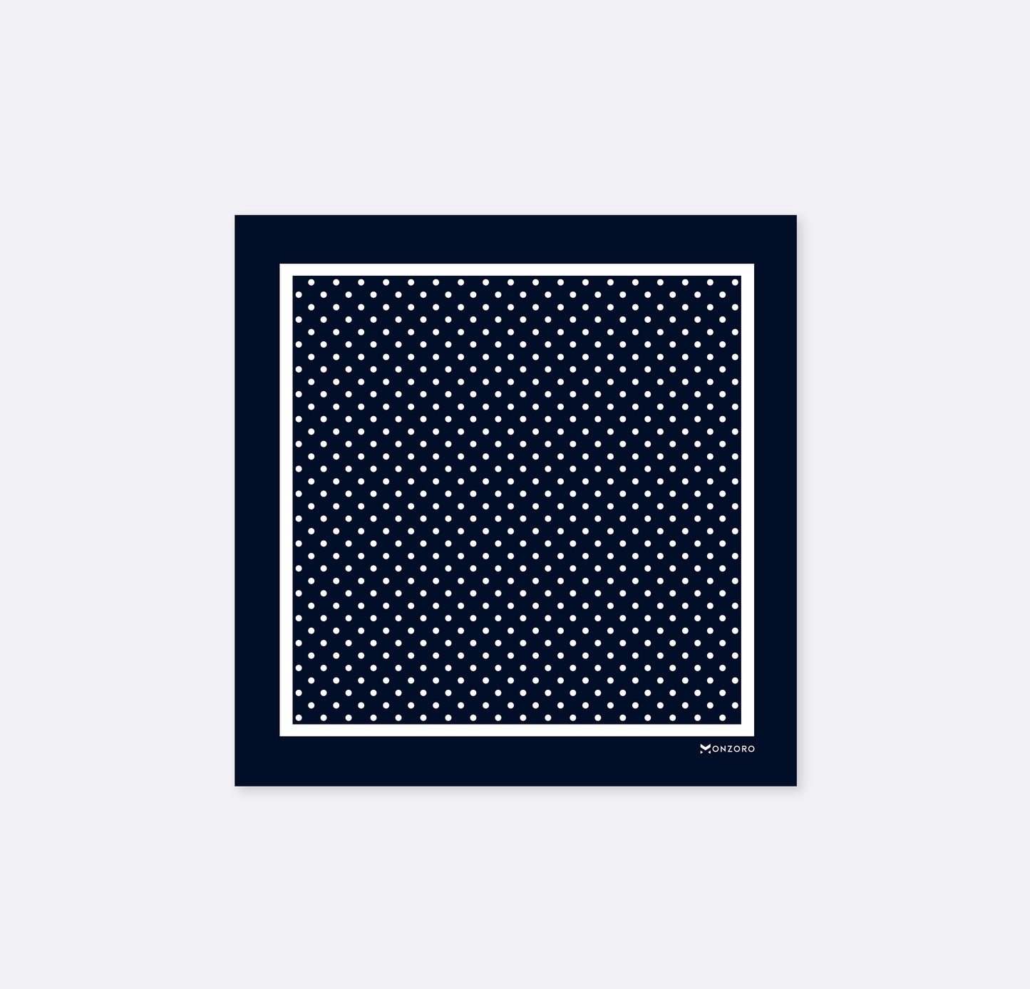 Starry Blue Night Polka Dots Silk Pocket Square