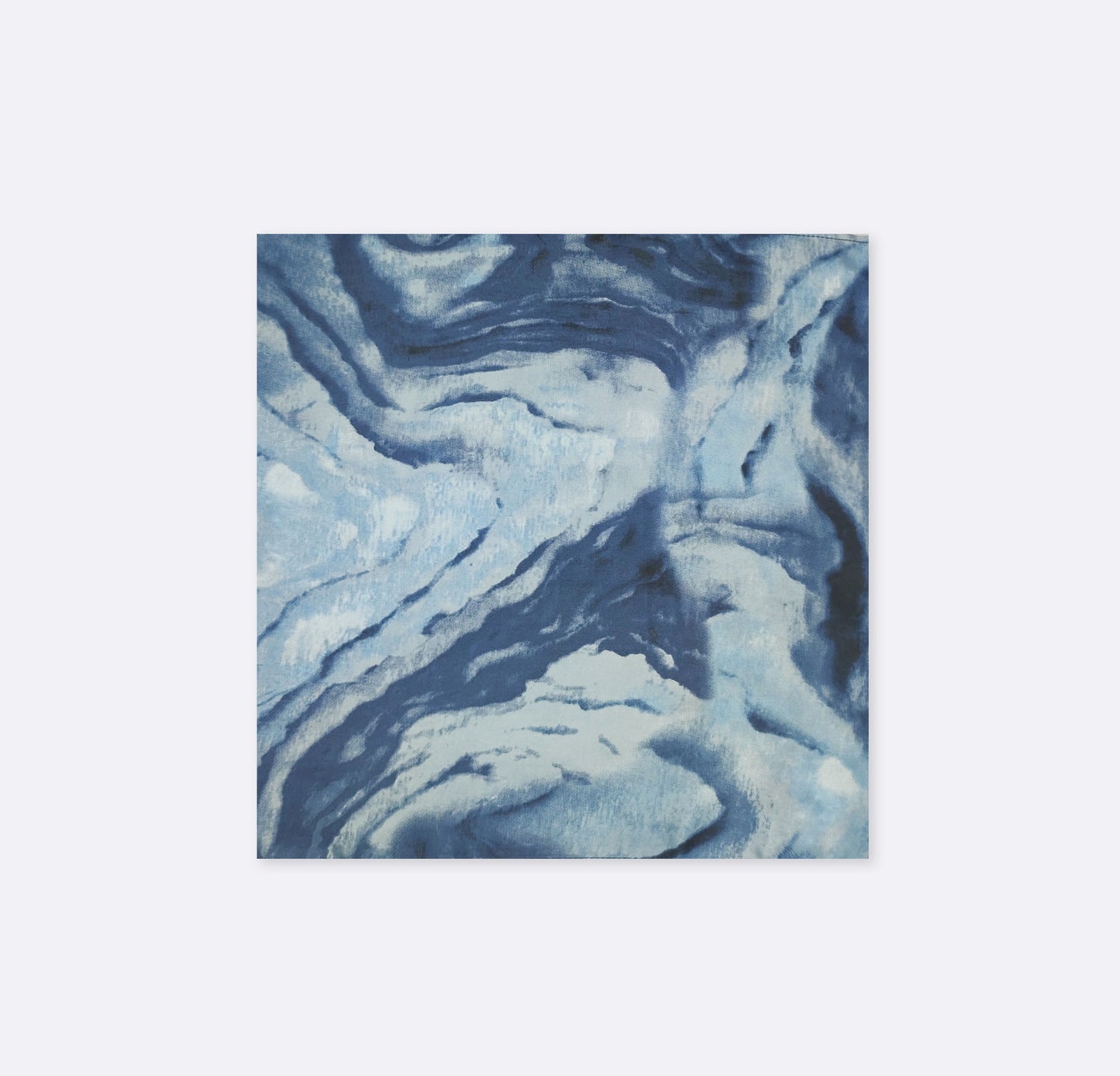 Deep Blue Ocean Silk Pocket Square
