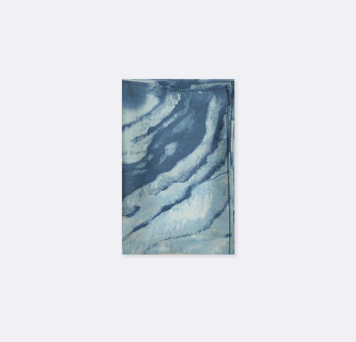 Deep Blue Ocean Silk Pocket Square