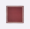 Dark Maroon with White Polka Dots - Silk Pocket Square - Pocket Squares | Monzoro