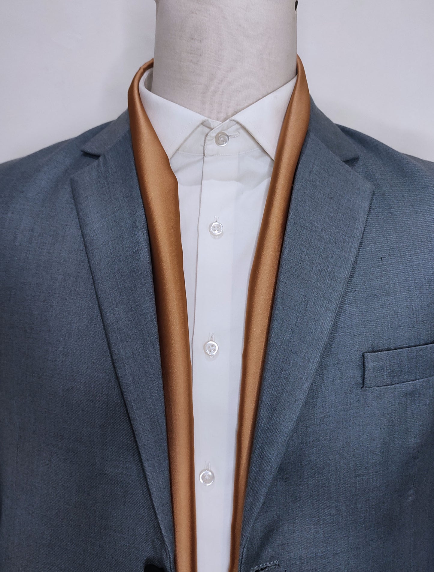 Copper Brown - Silk Men Scarf