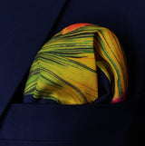 The Mighty Blue Jungle Silk Pocket Squares