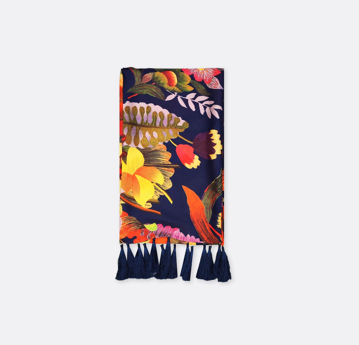 The Mighty Blue Jungle Silk - Silk Men Scarf