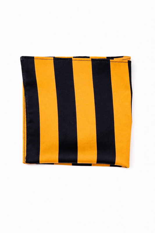 Imperial Stripes Silk Pocket Square by Monzoro – view 2
