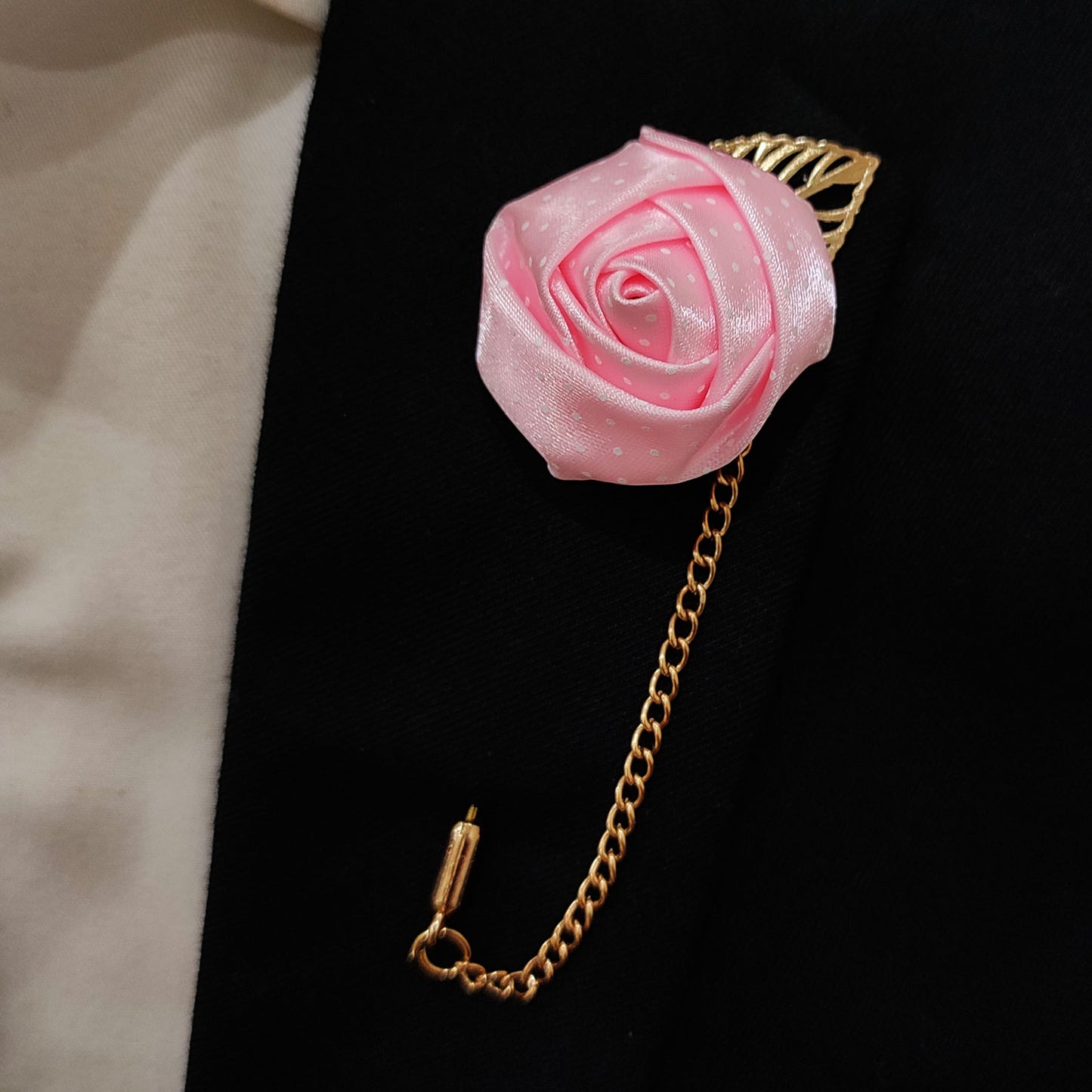 Light Pink Floral Lapel Pin