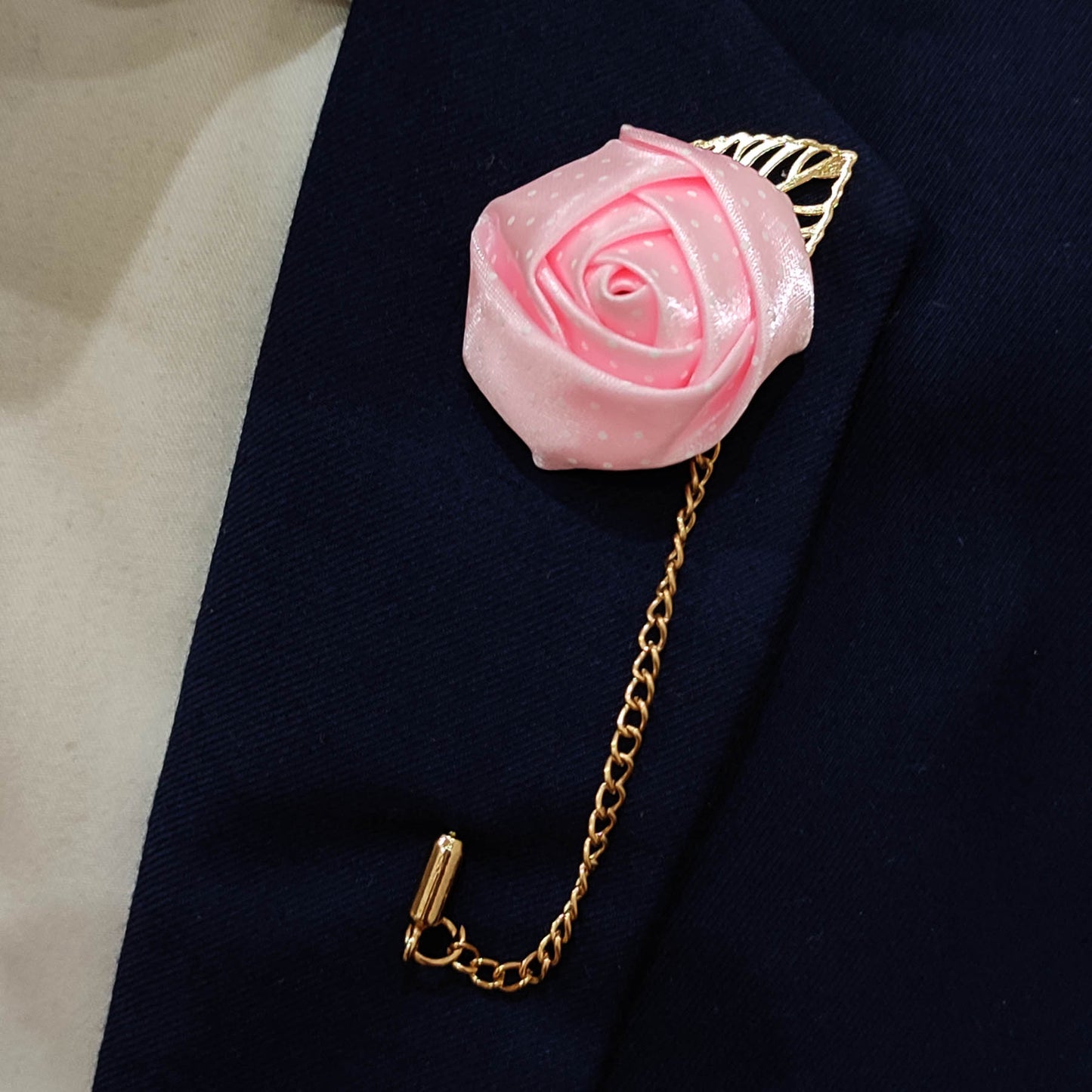 Light Pink Floral Lapel Pin