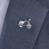 Silver SCOOTER - METAL LAPEL PINS