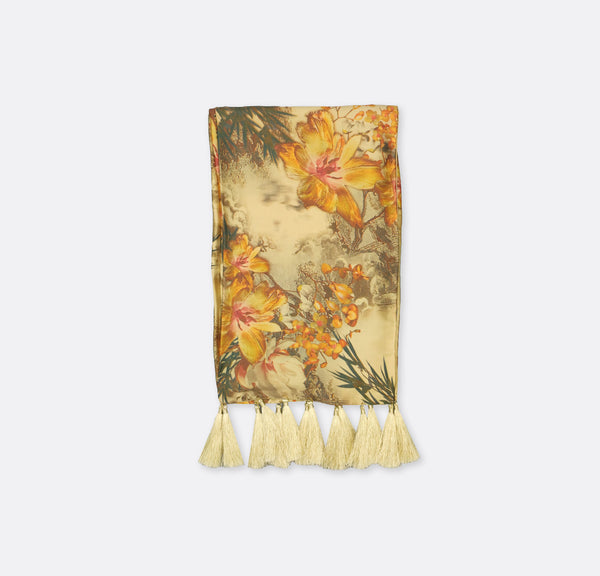 Multi Color Golden - Silk Scarves
