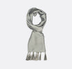 Metallic Grey - Silk Scarf by Monzoro