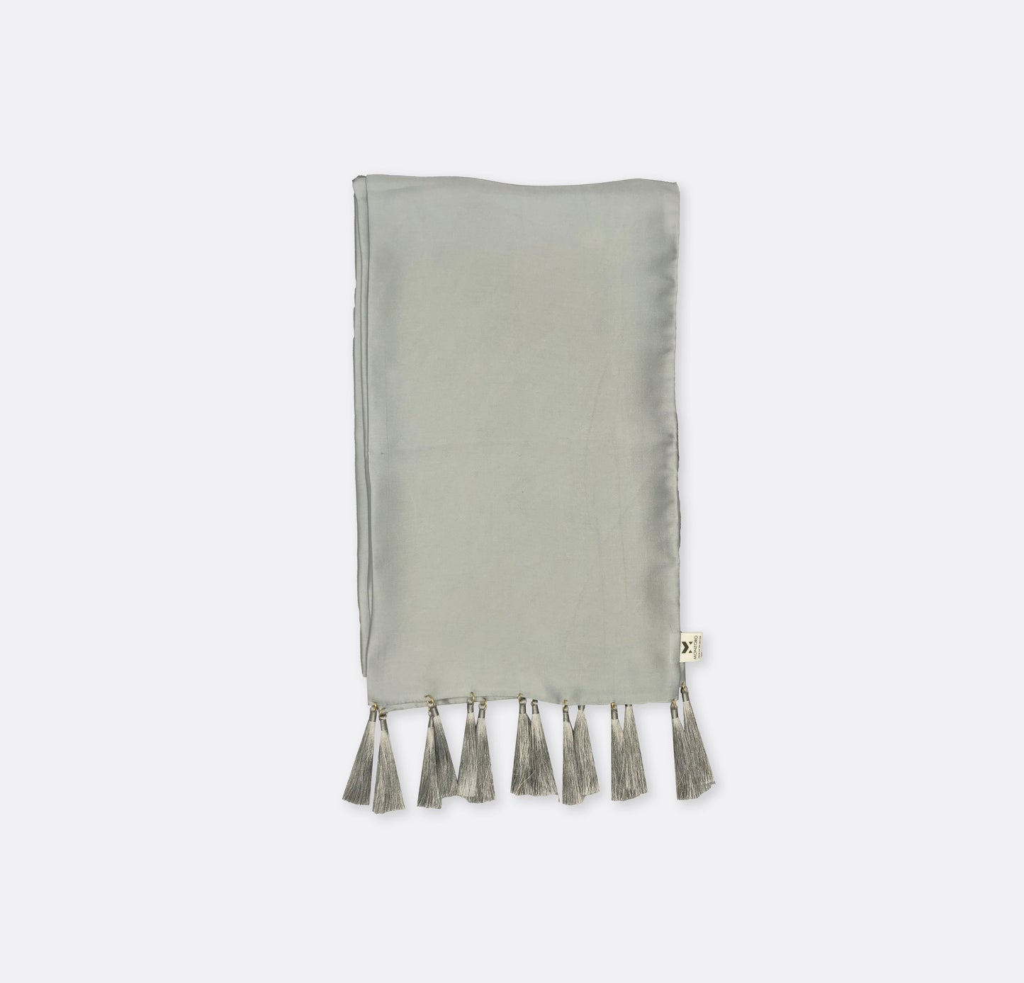 Metallic Grey - Silk Scarf