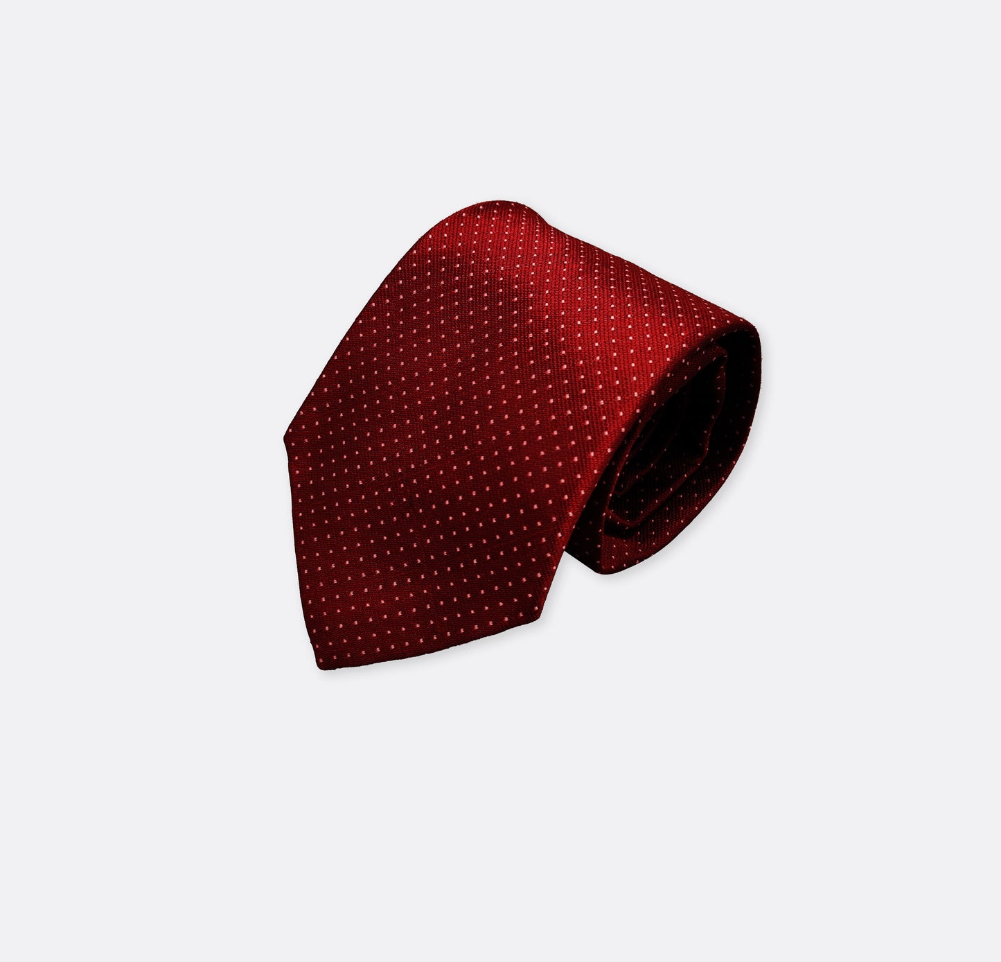 Maroon Dotted Swiss Tie
