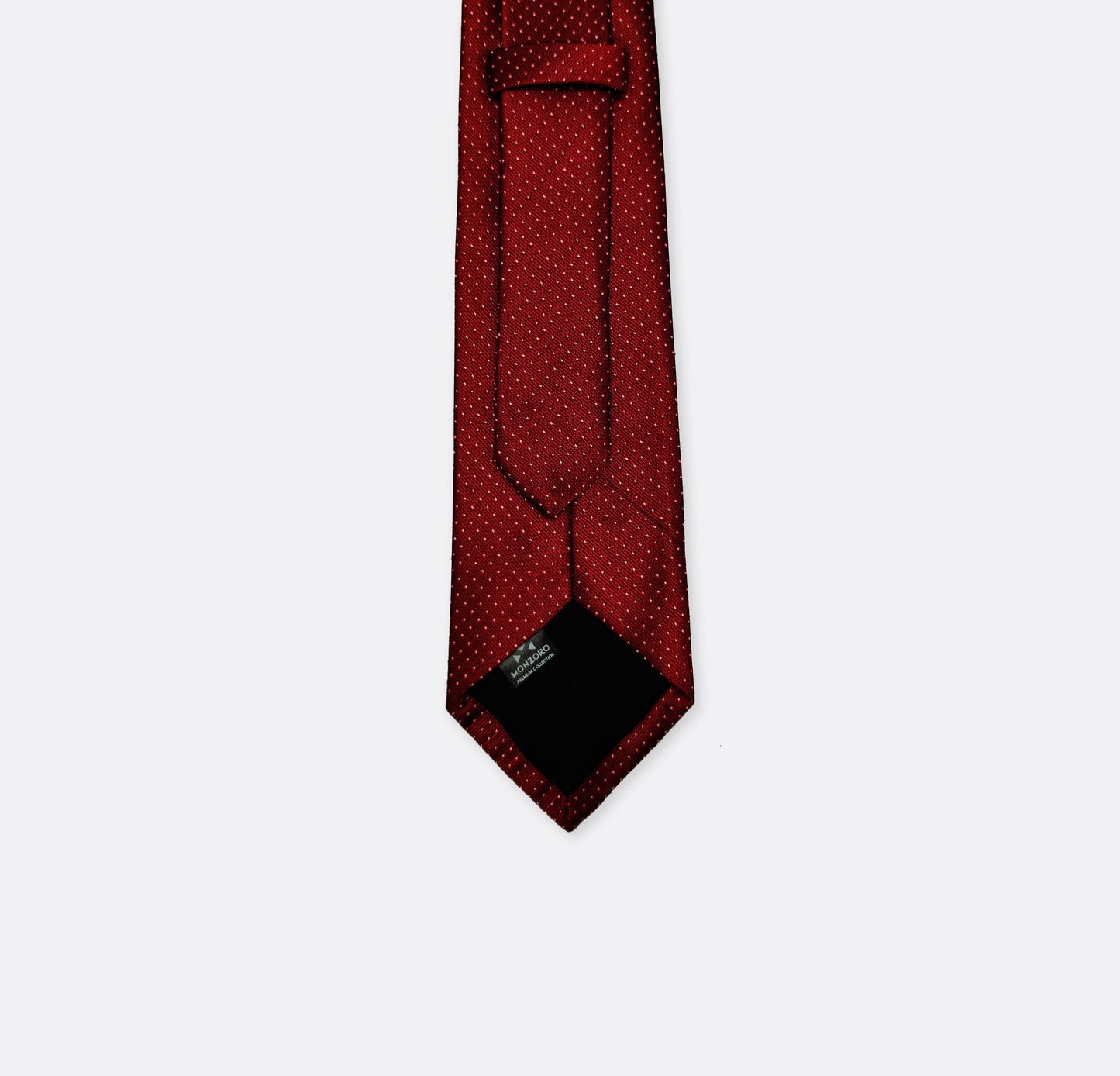 Maroon Dotted Swiss Tie