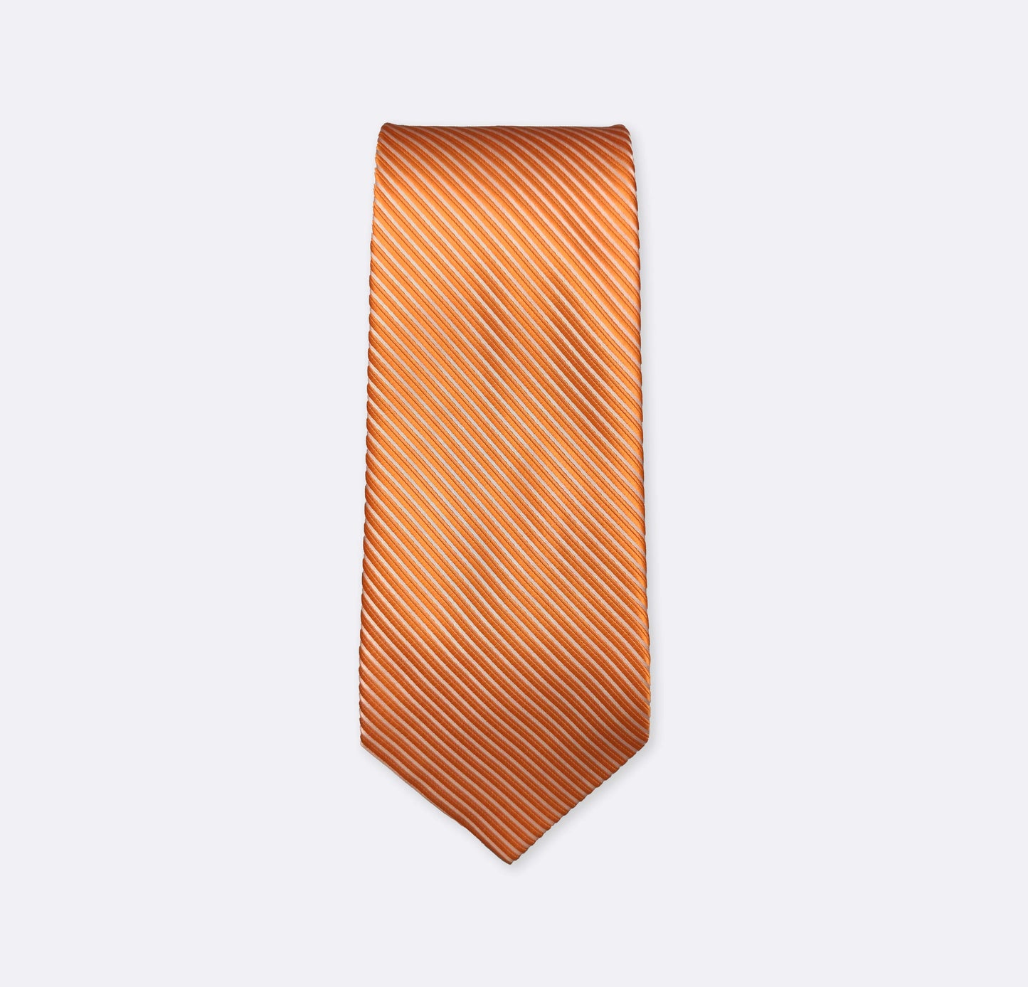 Orange Diagonal Striped Tie