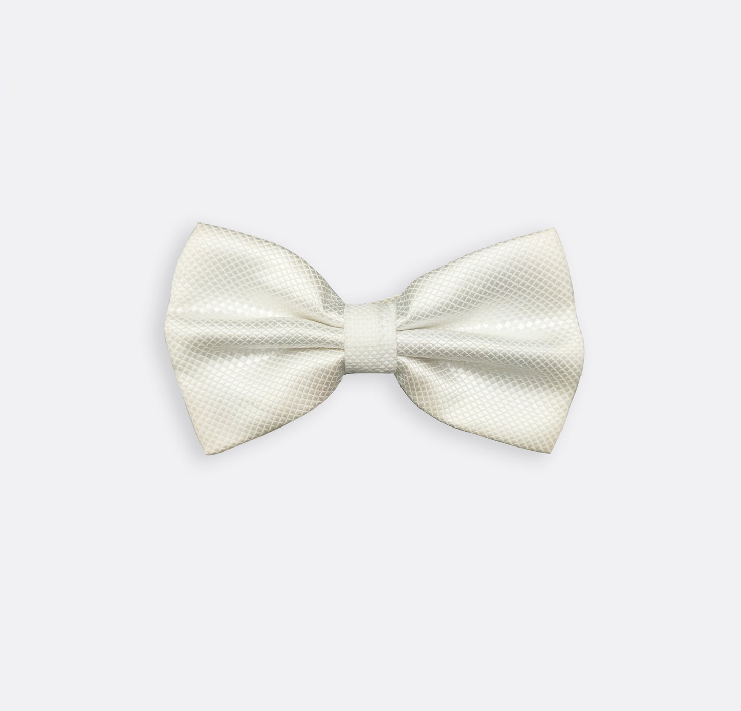 White Texture Bow Tie