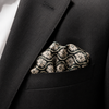 Noir Mosaic Silk Pocket Square by Monzoro – view 16