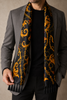Opulent Baroque Pattern Silk Scarf by Monzoro – view 19