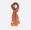 Copper Base Polka - Silk Men Scarf by Monzoro
