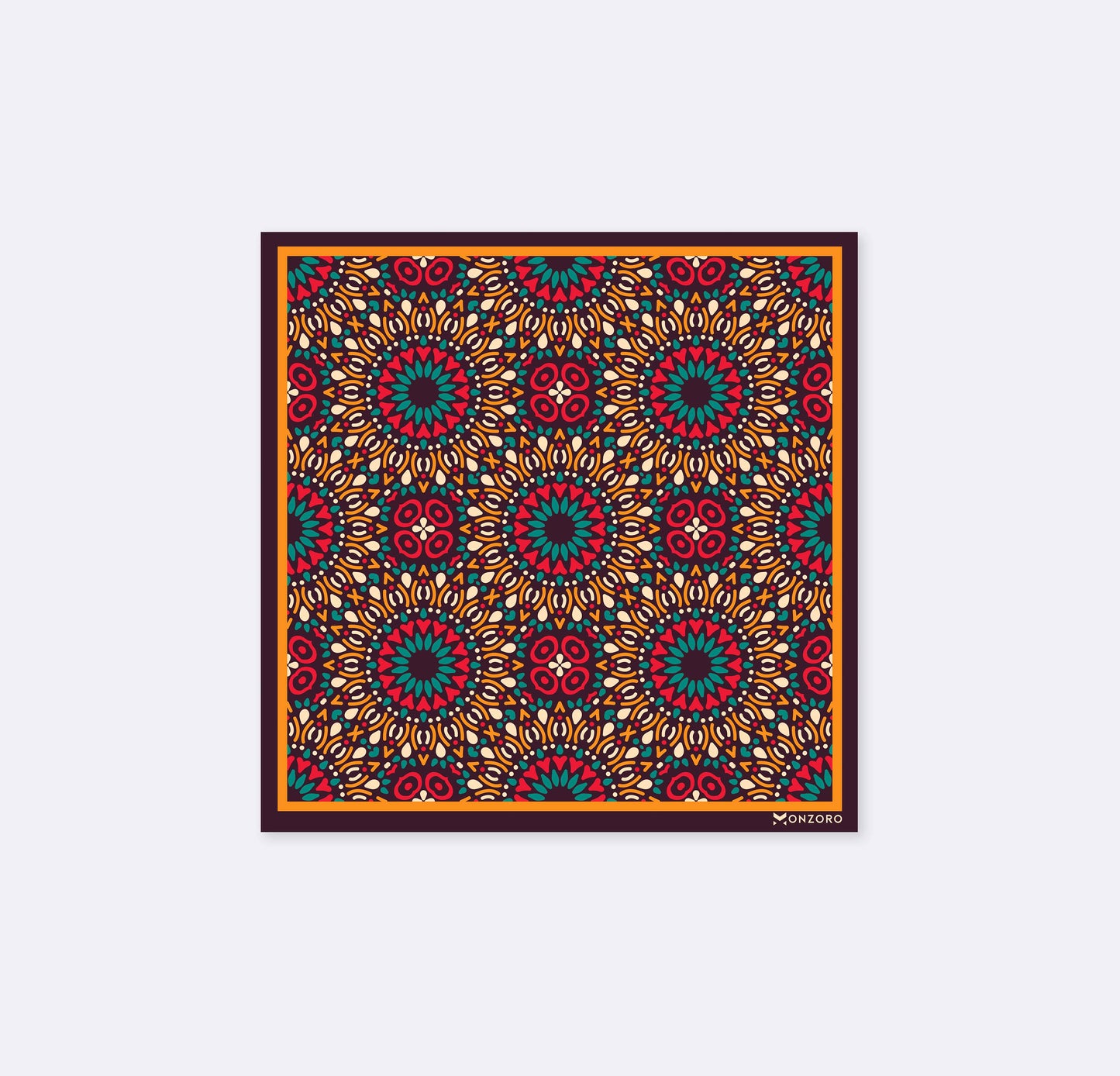 African Art Silk Pocket Square