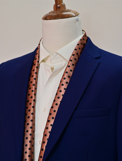 Coral Sands Polka Dot - Silk Men Scarf