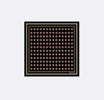 Black & Gold Reversible Silk Pocket Square by Monzoro
