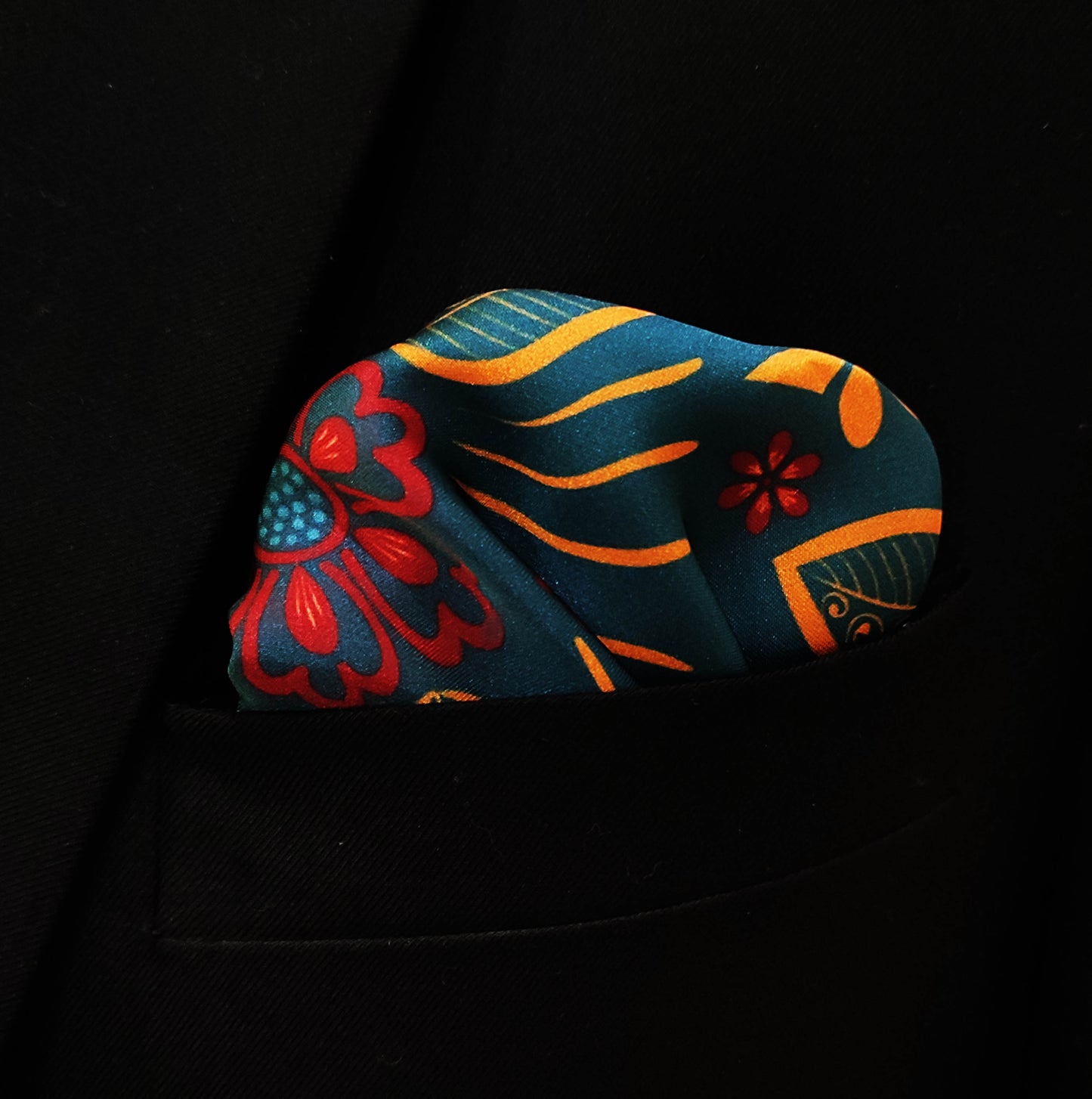 Garden of Eve Silk Pocket Square