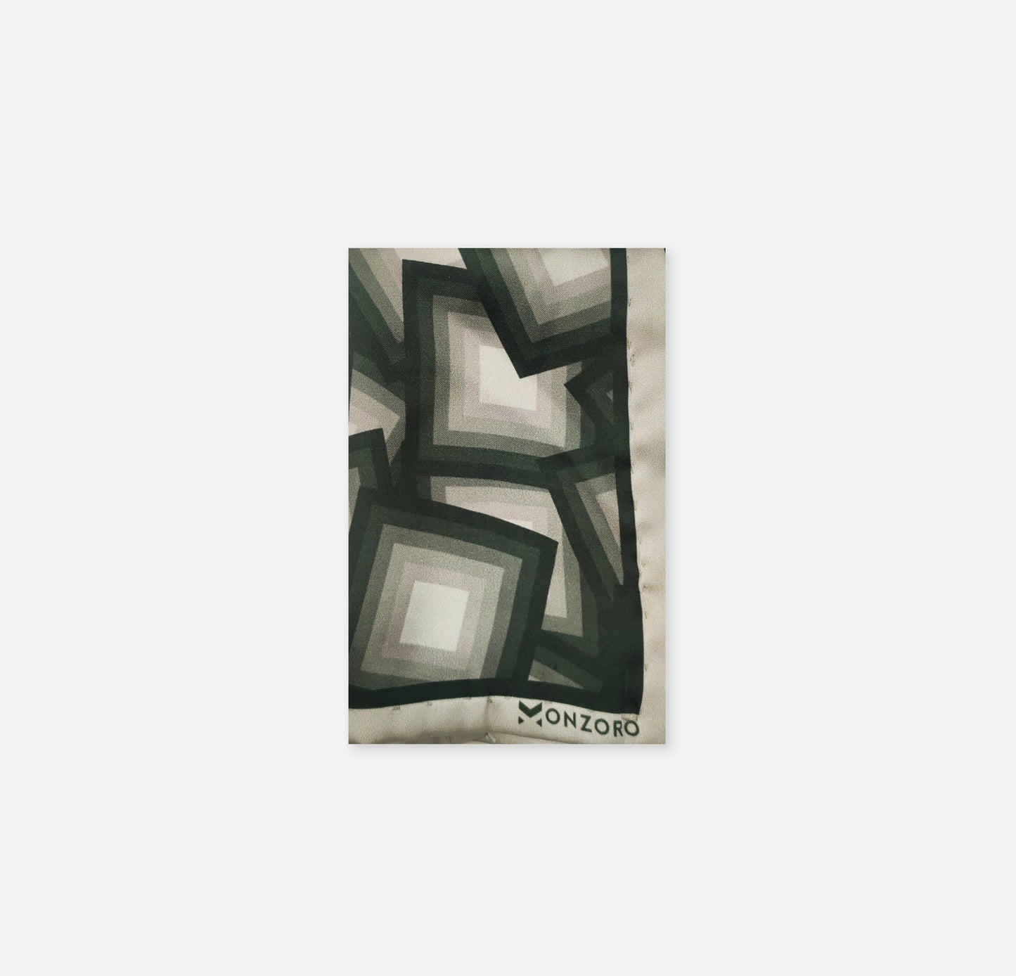 Grey and White Minimalistic - Silk Pocket Square