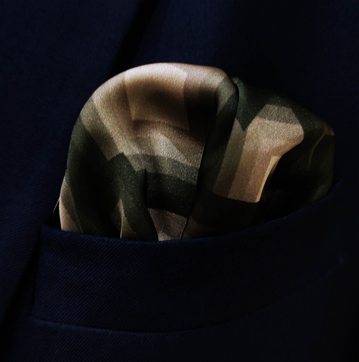 Grey and White Minimalistic - Silk Pocket Square