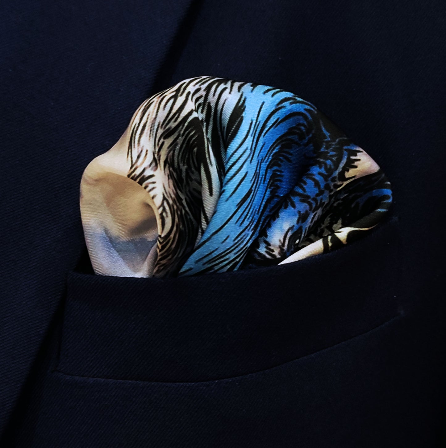 Markhor - Silk Pocket Square