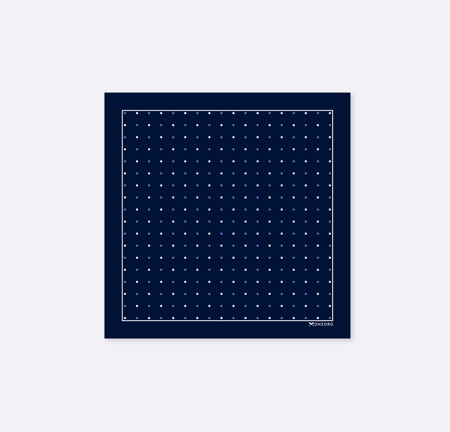 Blue Multi Dotted Silk Pocket Square