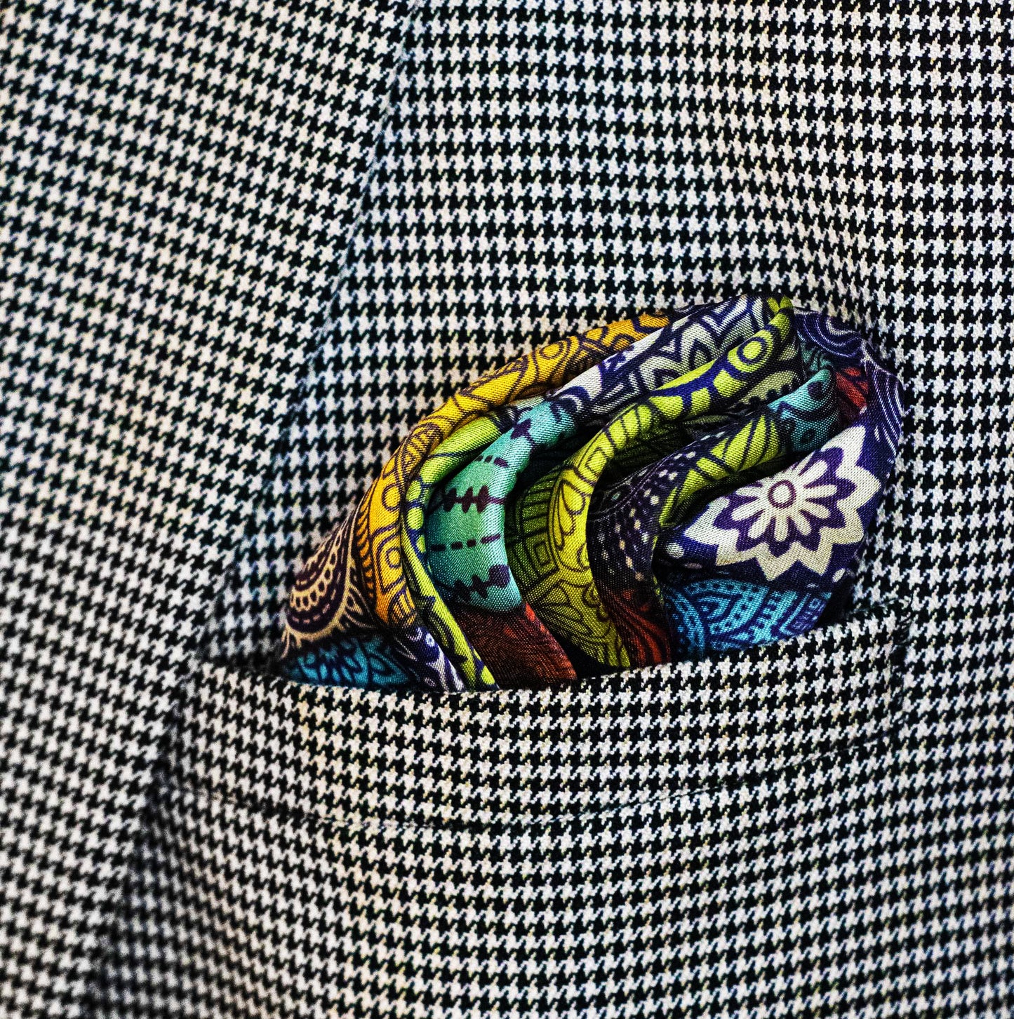 Abstract Matrix – Silk Pocket Square