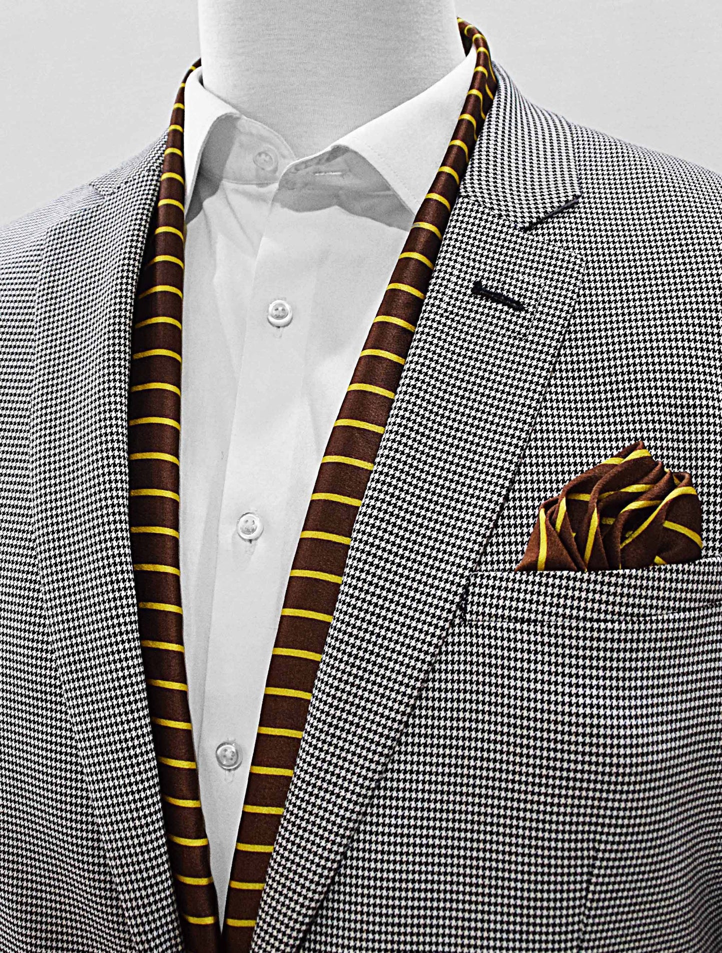Yellow Cane Hazel - Silk Scarf & Pocket Square Set