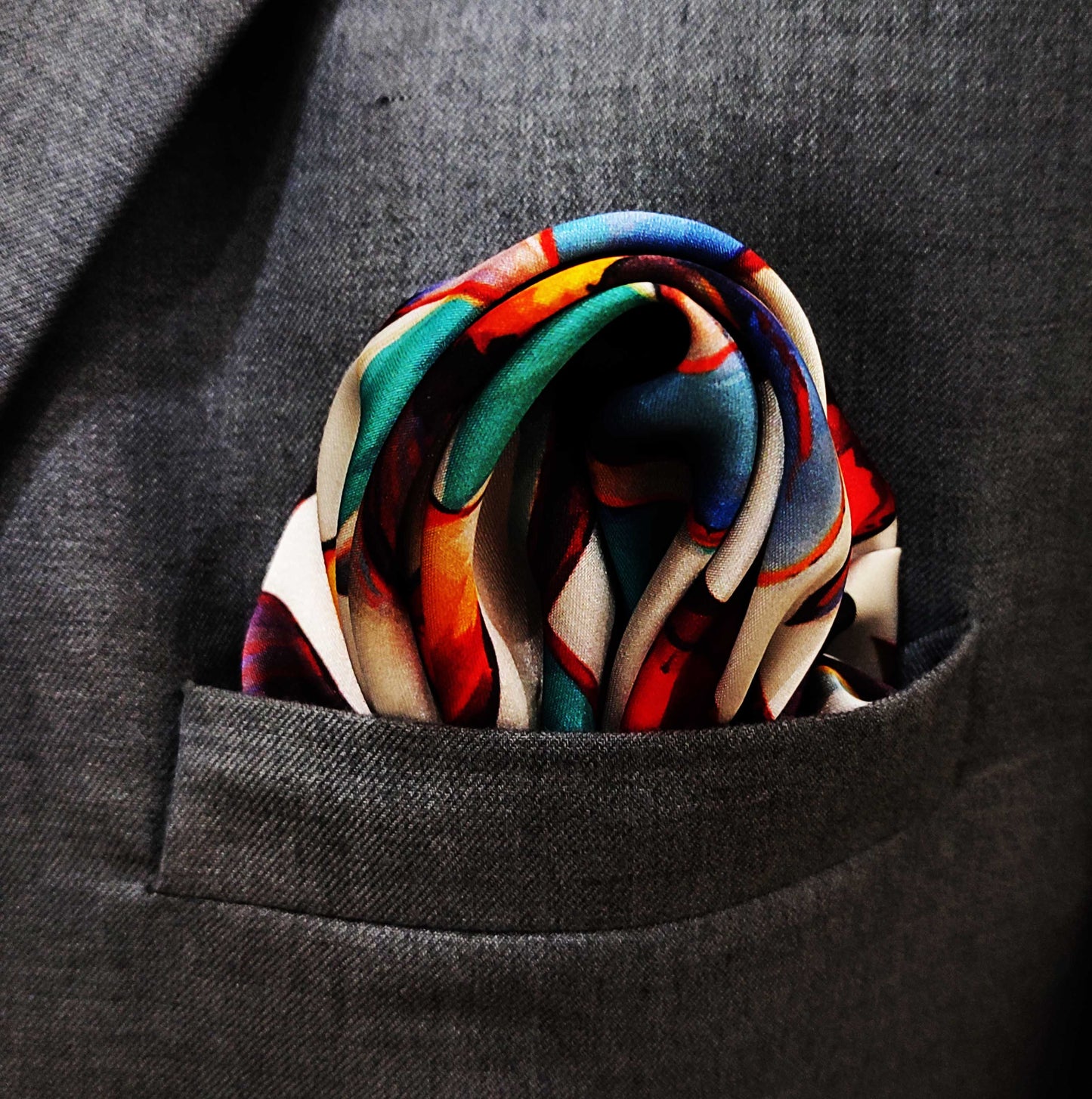 Hawaiian Flower - Silk Pocket Square