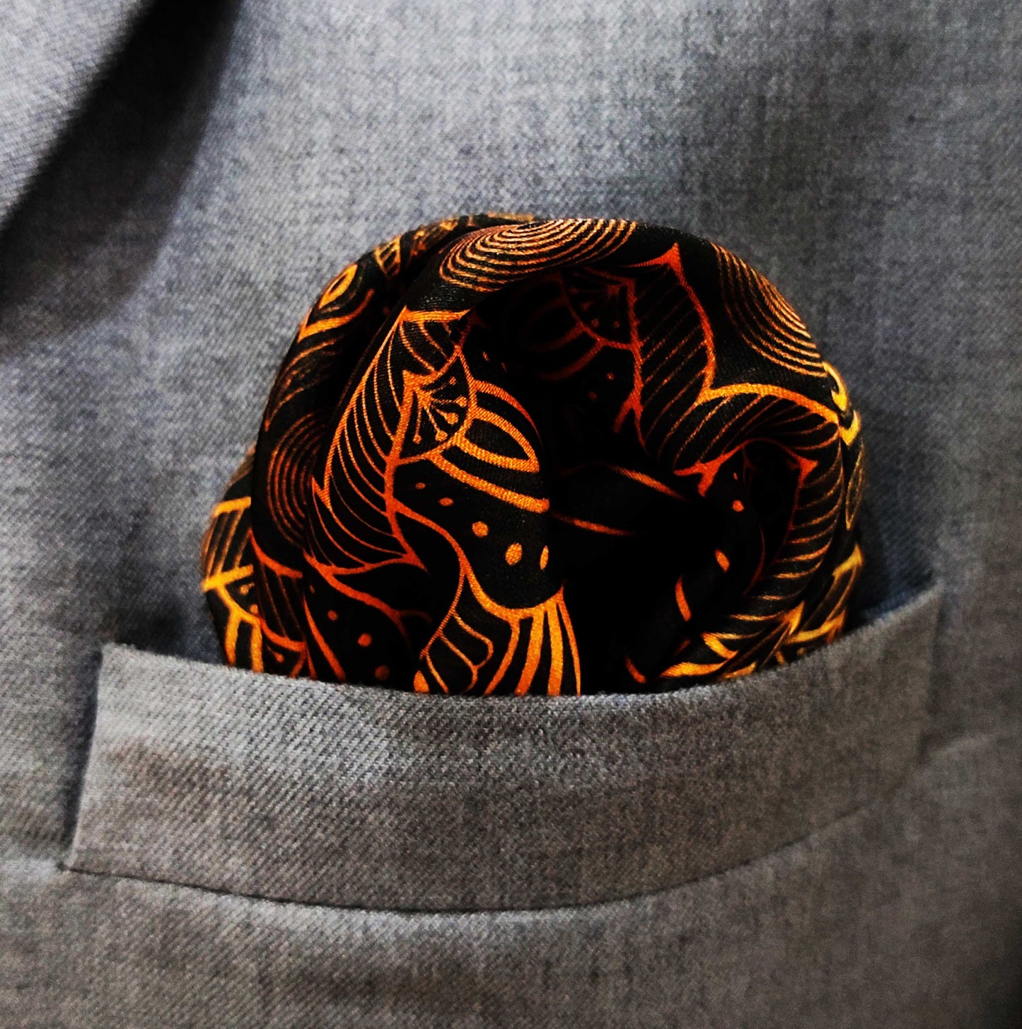 Gold Ornamental - Silk Pocket Square