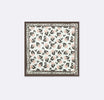 Pink & Grey Floral - Silk Pocket Square by Monzoro