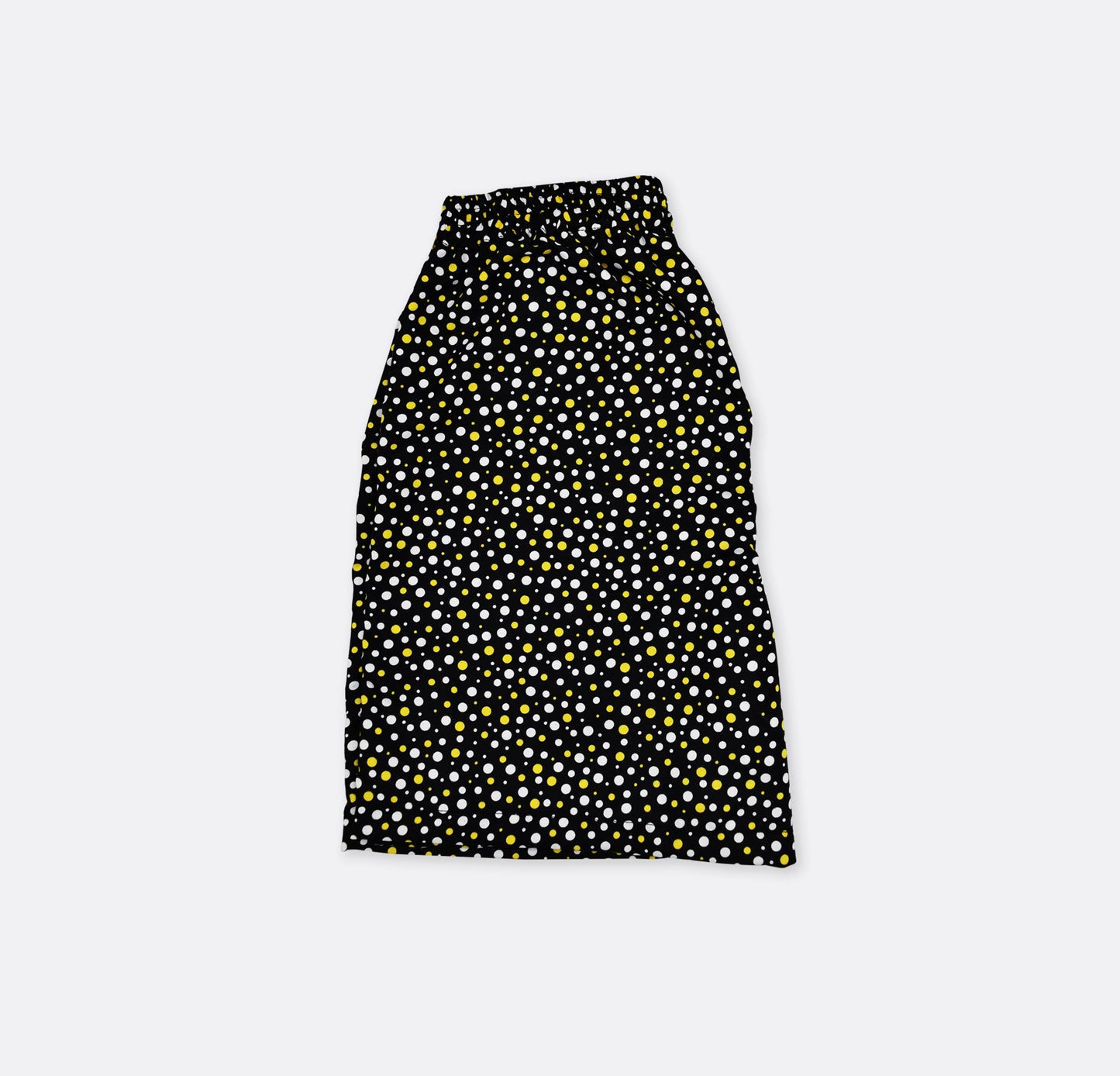 Boxer short- white & yellow mini polka dot
