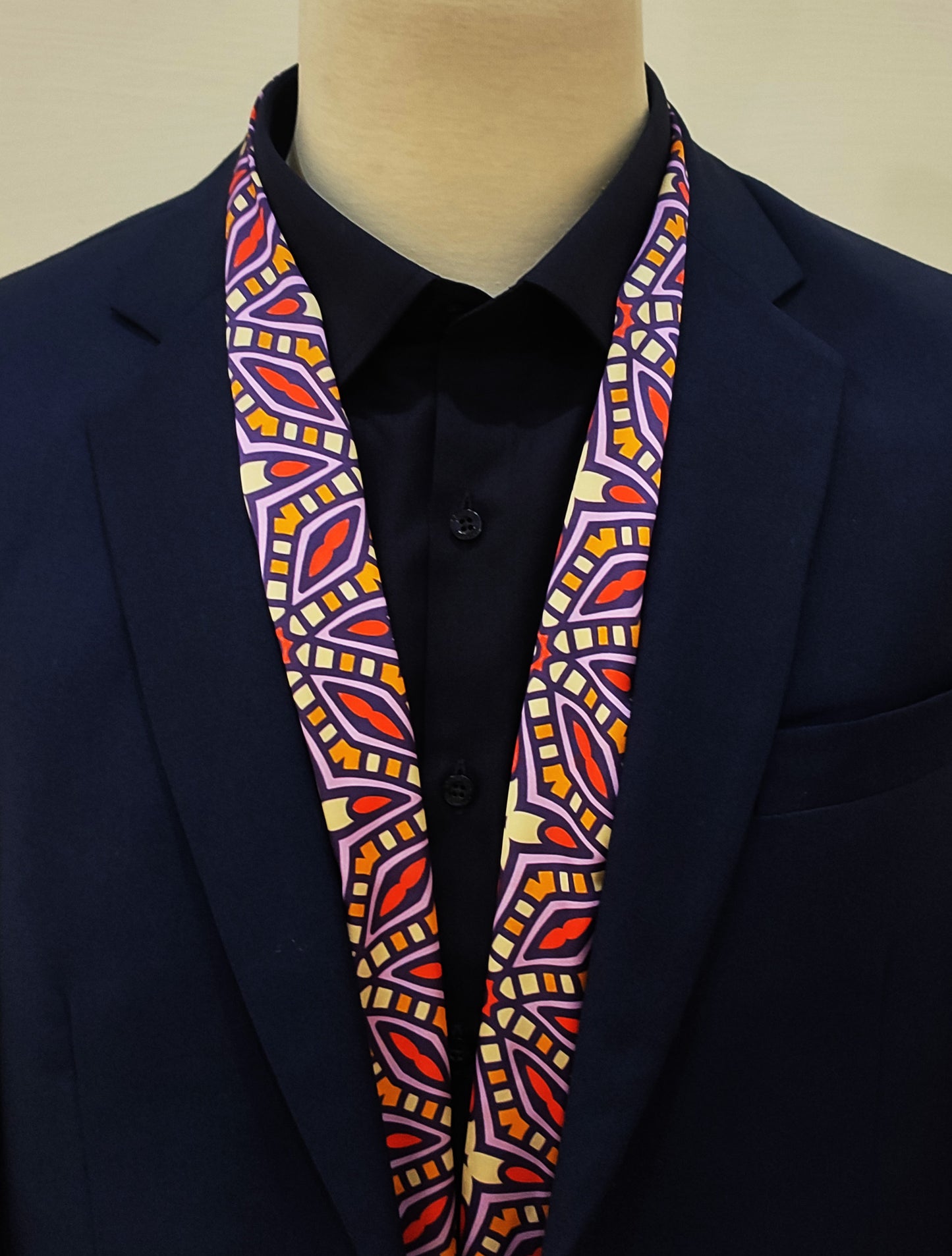 Colourful Abstract Art - Silk Men Scarf