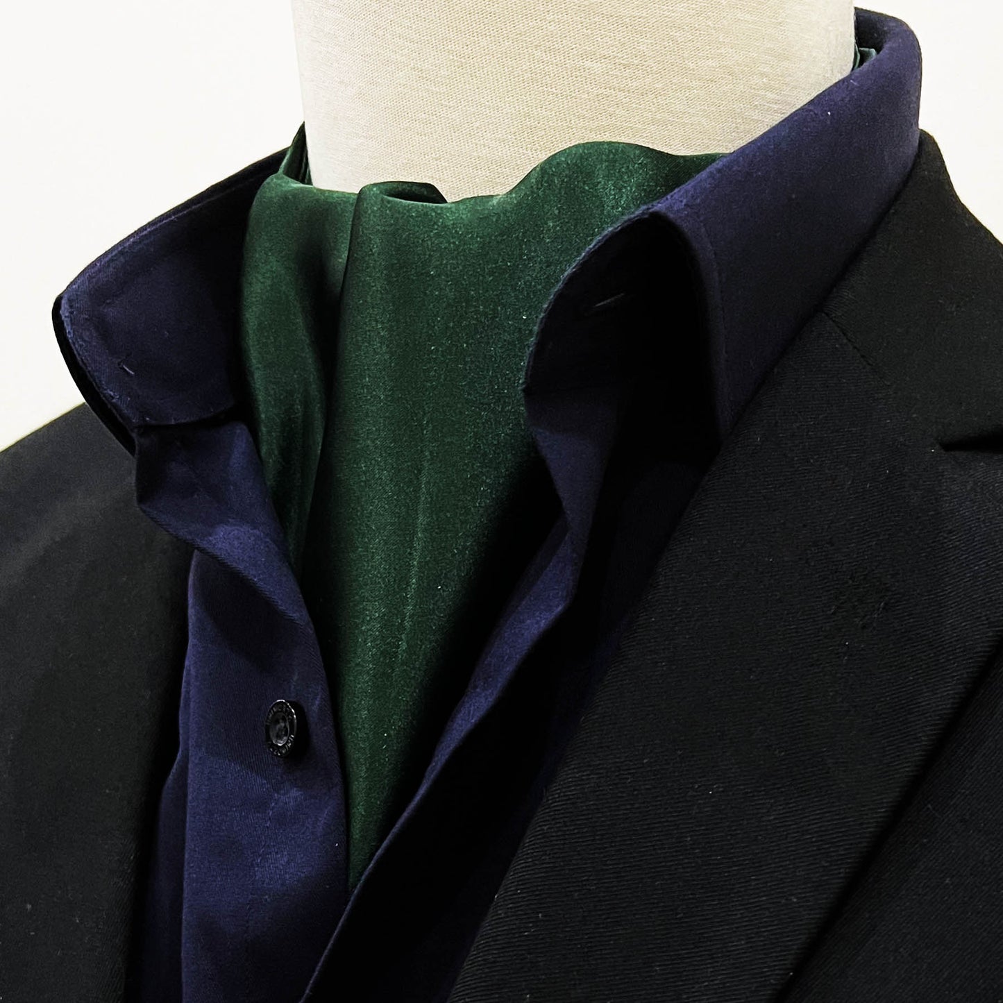 Turquoise Green - Silk Men Ascot